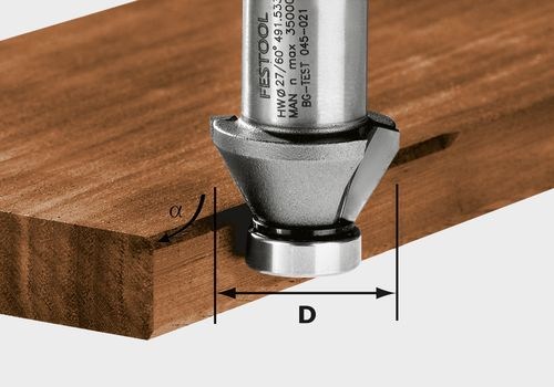 Fräswerkzeuge für Kantenfräse OFK 500 (Sonderschaft)