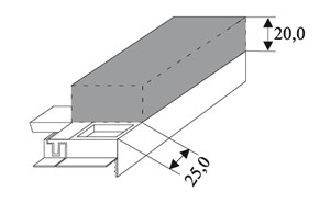 Menke Adapter für Rollladenkastendeckel mit Flex Isolierung