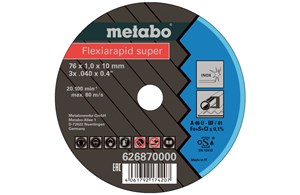 Metabo Trennscheibe Flexiarapid super 76x1,0x10 mm Inox 5St.